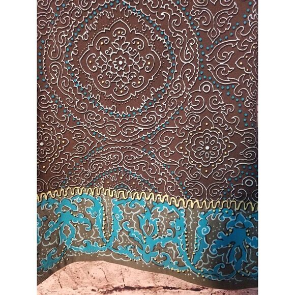 Athleta Muscle Up Mandala Print Women's Shirt Size XXS Green t71 - Picture 3 of 5